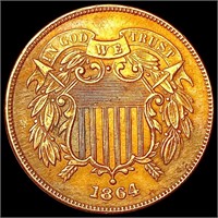 1864 Two Cent Piece CLOSELY UNCIRCULATED