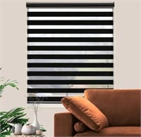 Zebra Roller Shades, Dual Layer Roll Up Blind for