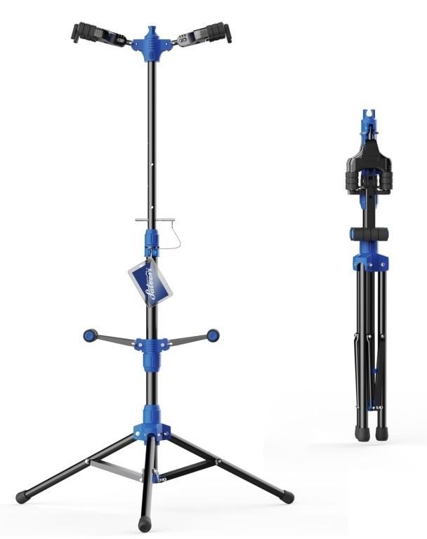 Folding Dual Guitar Stand with Auto-Lock System