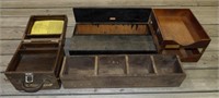 Old Wood Boxes, Globe Wernicke Desk Tray