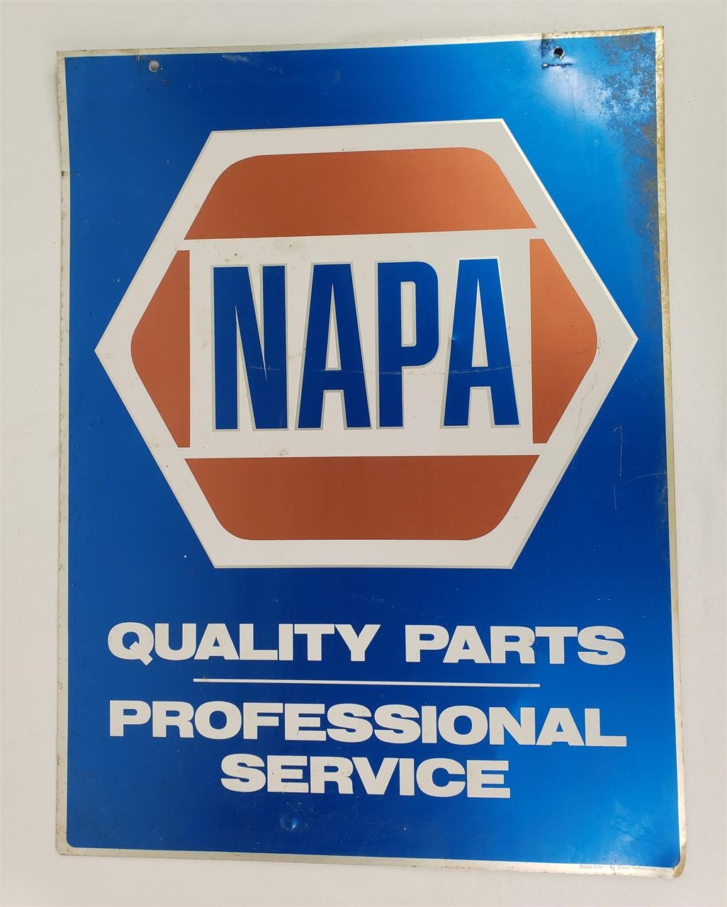 Napa Auto Parts Metal Sign Double Sided