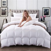 C&W White Goose Down Comforter Queen Size All