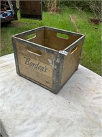 Bordens Little Rock Wood and Metal Crate