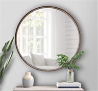 HBCY Creations Large Round Mirror, 27.5 inch