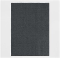 4'×5'6" Washable Solid Accent Rug Gray