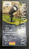 Hampton Bay LED Color Changing Spot Light, Black