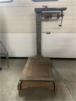 Antique Fairbanks Rolling Platform Scale