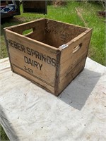 Heber Springs Dairy Wood Crate