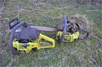 2 Poulan Chainsaws - need work