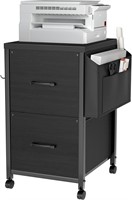 ROSONG 2 Drawer File Cabinet  A4  Black