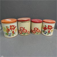 Retro Kitchen Metal Canisters
