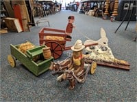 Wooden Farm Wagons & Collectibles