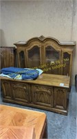 Glass fronted 2-piece china cabinet