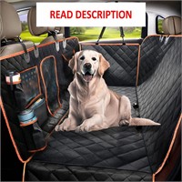 XL Car Seat Cover for Dogs  Waterproof  Orange