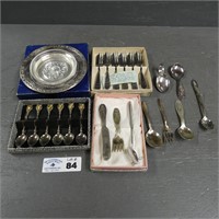 Silver Plated Baby Spoons & Souvenir Spoons