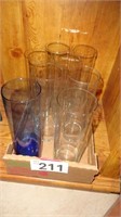 (8) Cylinder Glass Vases