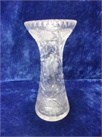 10" Cut Crystal Flower Vase