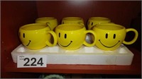 (6) Happy Face Mug / Planter