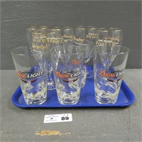 Yuengling & Coors Light Beer Glasses