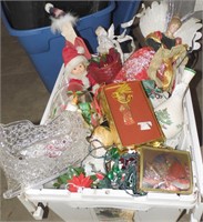 Tote Full Of Christmas Decor