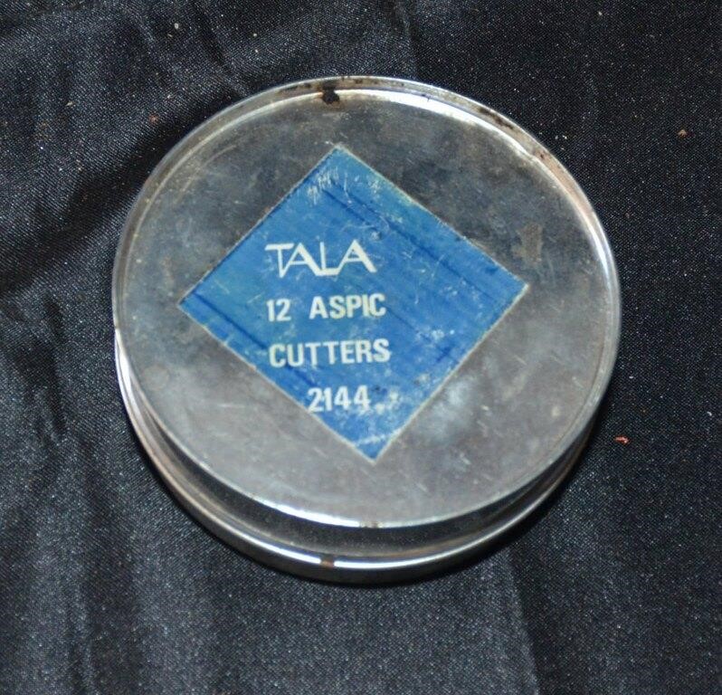 Vintage Tala Aspic Cutters 12 Pc