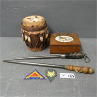 Knife Sharpening Steel - Trinket Box - Drum Box