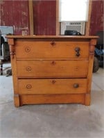 Early Pine 3 Drawer Chest