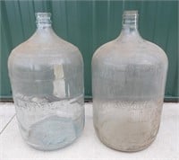 2 Hinckley Schmitt 5 Gallon Glass Water Jugs