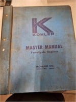 Kohler 1974 master manual - 2 cycle engine - 1 3-r
