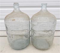 2 Hinckley Schmitt 5 Gallon Glass Water Jugs