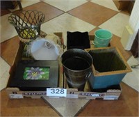 (2) Boxes - Pedestal Plant Basket / Shade / Storag