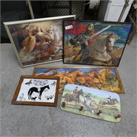 Framed Puzzles / Prints, Etc