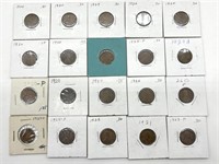 (20) 1920s Wheat Cents