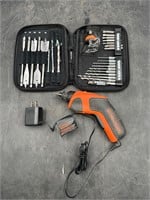 Black & Decker Rechargeable Screw/Drill Set -WORKS