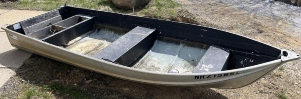 Montgomery Ward Sea King Aluminum Flat Back Boat