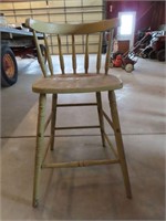 Primitive Painted High Chair
