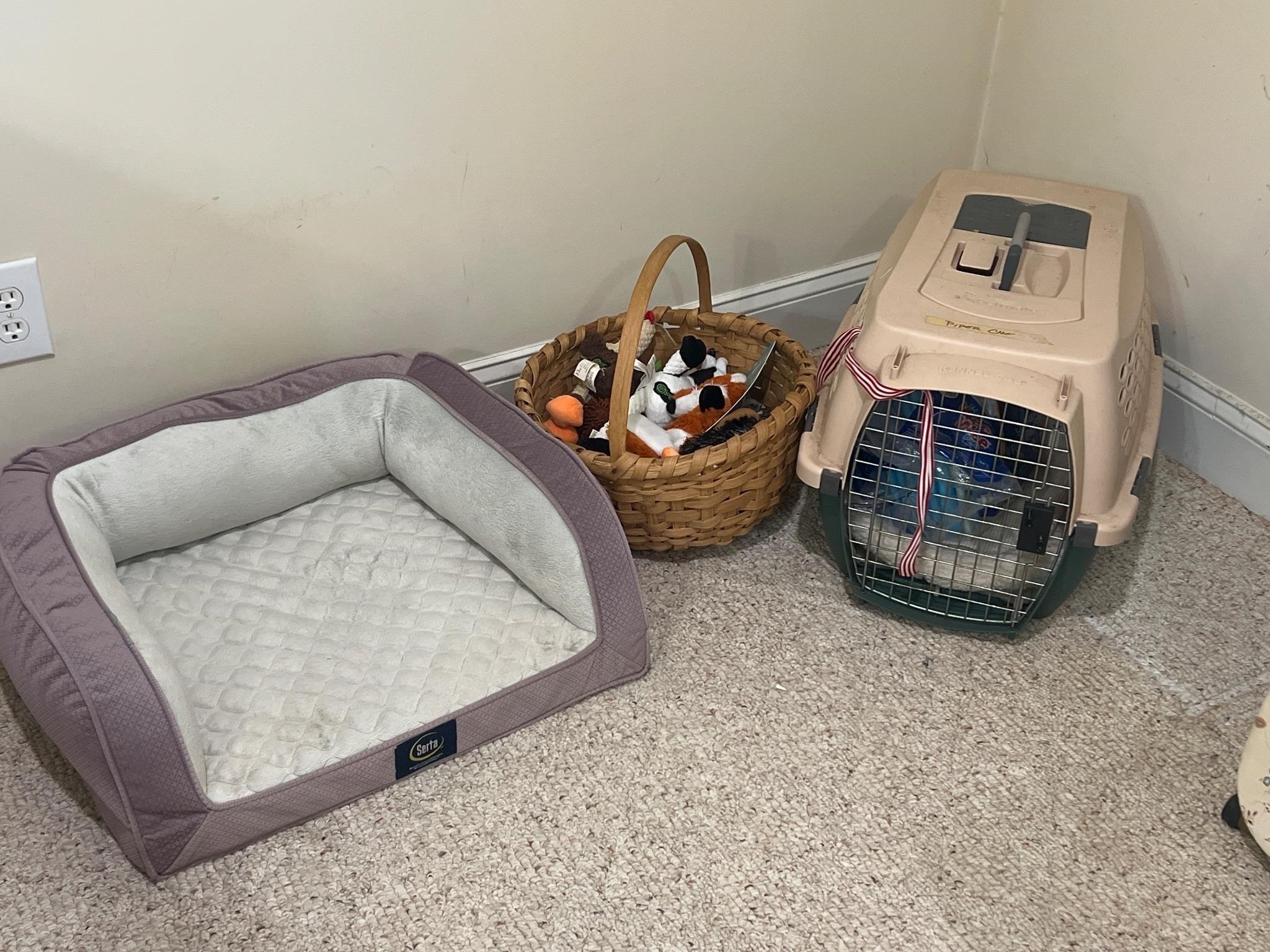 Pet carriers and toys