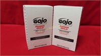 GoJo Power Gold Hand Cleaner Refills 2-67fl oz lot