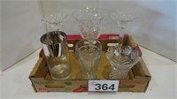 Vintage Glass Vases / Candle Stick Vases