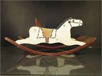 Early Child's Wooden Rocking Horse