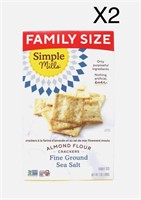2 Pack Simple Mills Almond Flour Crackers BB 09/23