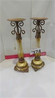 (2) Candle Stick Holders