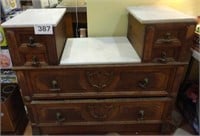 Vintage Gentleman’s Dropwell Dresser Vanity