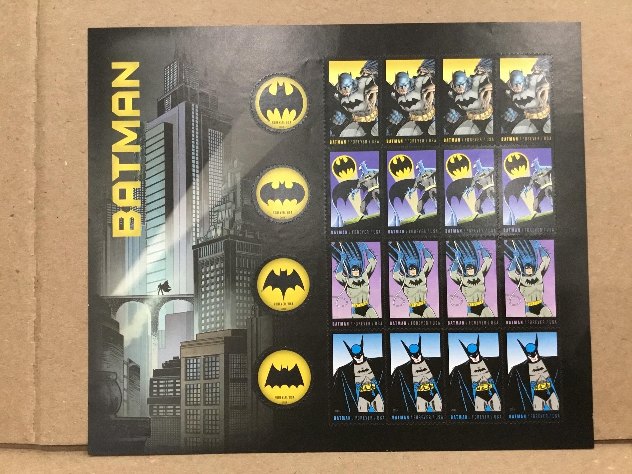 2014 Batman 20 Stamps