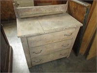 Three Drawer Dresser and Primitive Table Top