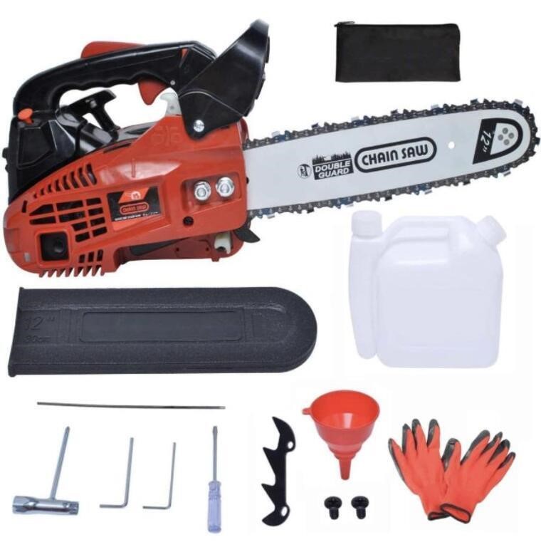 PODOY 25CC 2-STOKE GAS CHAINSAW(12IN BLADE)