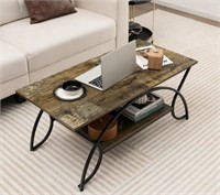Retail$130 2-Tier Particle Board Coffee Table