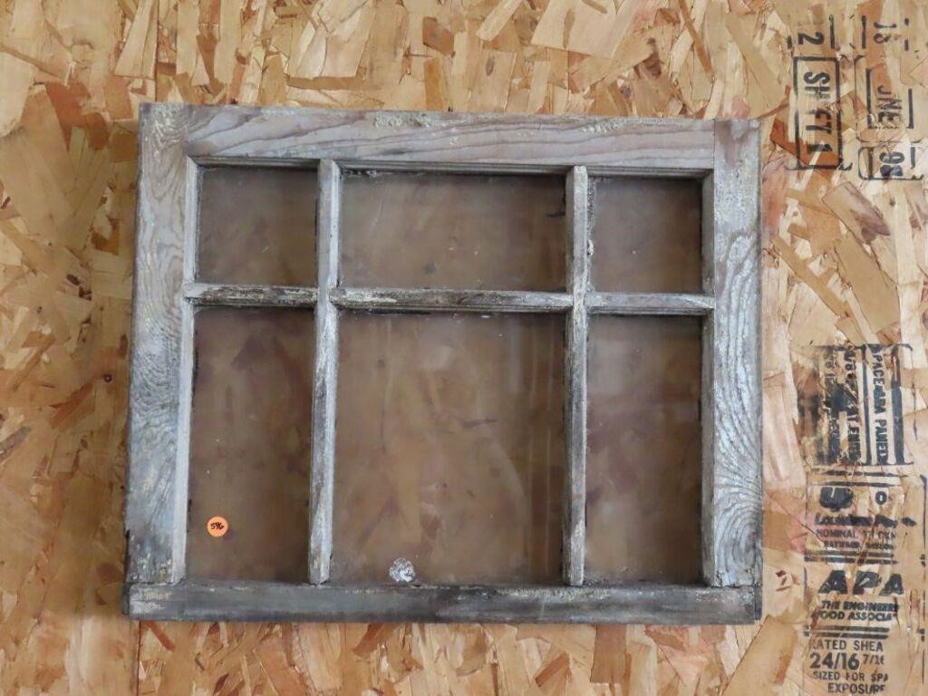 Wooden Framed Glass Window
