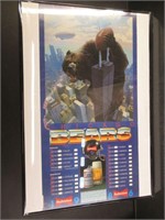 1986 Chicago Bears Poster
