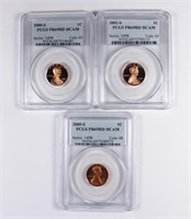 (3) PCGS GRADED LINCOLN CENTS